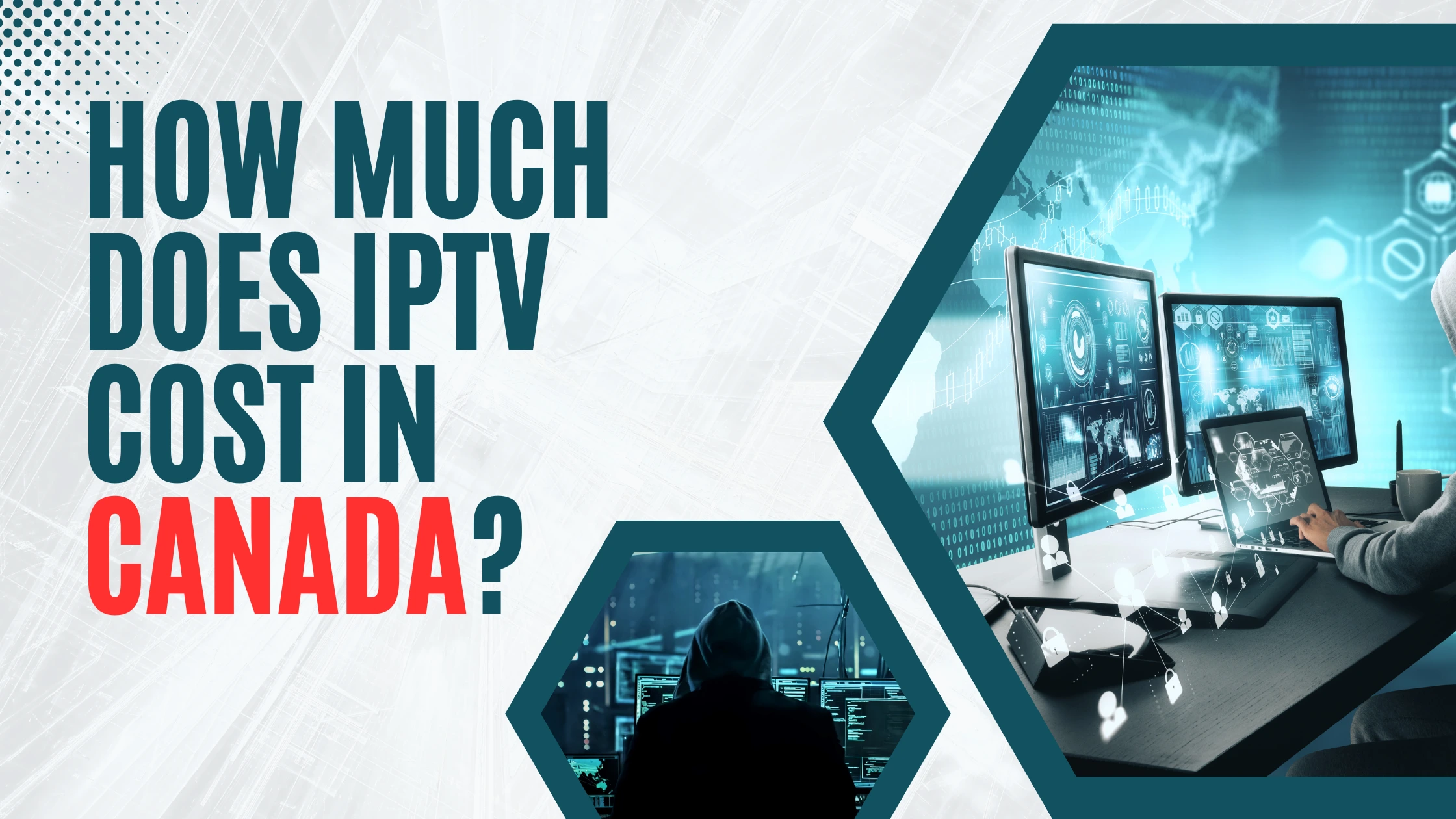 Banner talking about IPTV cost in Canada