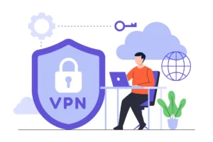 guy using vpn for iptv